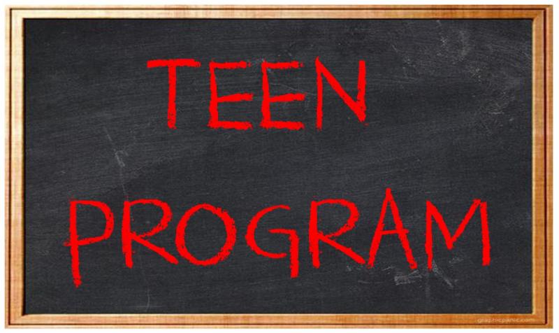 Teen Program online registration