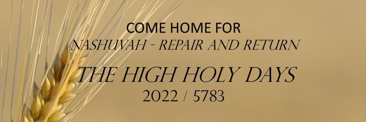 Nashuvah - Repair and Return - High Holy Days