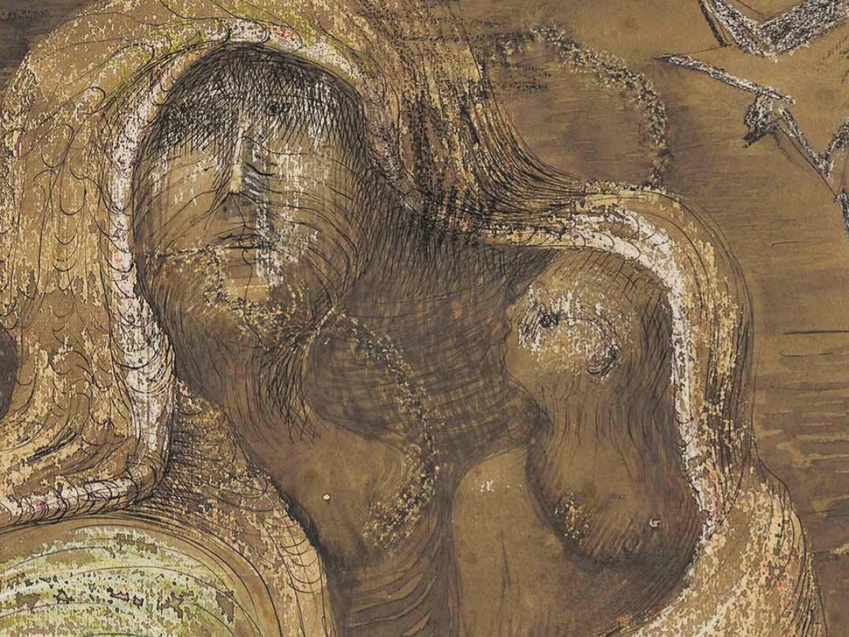 Detail, drawing by Henry Moore, Museo Thyssen-Bornemisza, Madrid